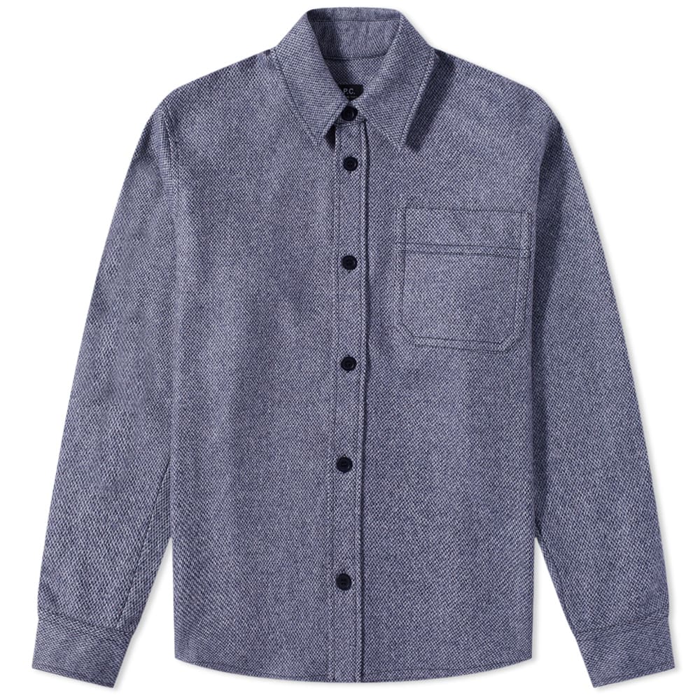 Košeľa A.P.C. Basile Recycled Woven Overshirt Navy | WOAOP-H02709-DAR, 0