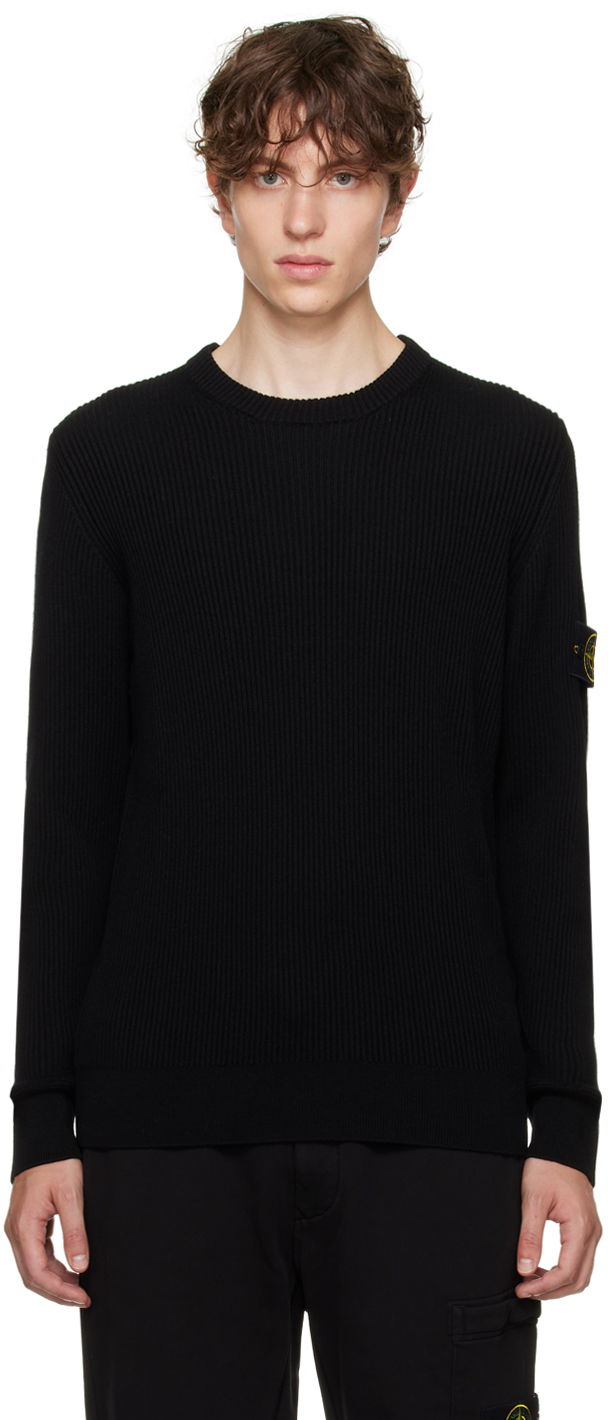Sveter Stone Island Rib Čierna | 7915553C2, 0