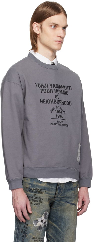 Sveter Yohji Yamamoto Yohji Yamamoto x Neighborhood Edition Long Sleeve Sweatshirt Šedá | HP-T88-995, 1