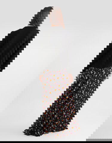 Sukňa Dolce & Gabbana Dolce & Gabbana Small Rose Bouquets-print Flared Charmeuse Skirt Rôznofarebný | F4DBJTFSA8DHN5XR, 2