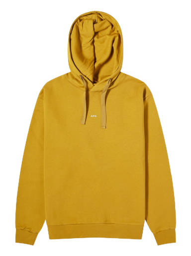 Mikina A.P.C. Larry Central Logo Hoodie Žltá | COGWQ-H27622-EAG