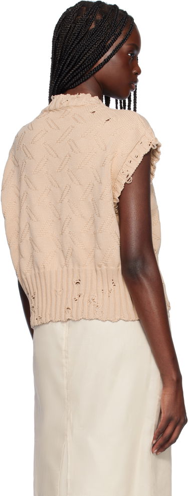 Sveter Marni Marni Jacquard 3D Disheveled Cotton Sweater Béžová | GCMD0605A0 UFC658, 2