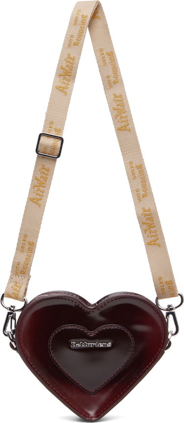 Taška cez rameno Dr. Martens Dr. Martens Mini Heart Crossbody Bag Vínová | AD092601, 3