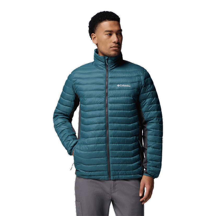 Prešívaná bunda Columbia Powder Pass™ Hybrid Jacket Tyrkysová | 2134141429