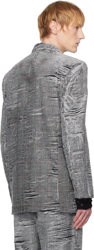 Kabáty Diesel Diesel D-Pekka-Fsg Distressed Denim Blazer Šedá | A18157-0CMBR-E7240, 2