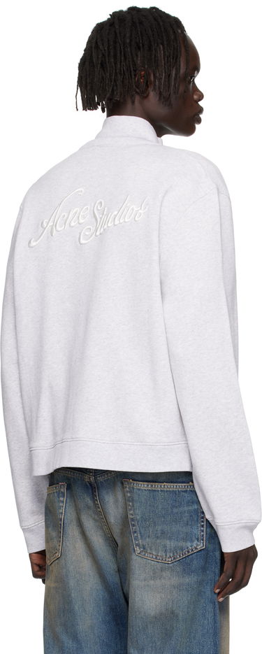 Mikina Acne Studios Acne Studios Zip-Up Sweatshirt Šedá | CI0207-, 2