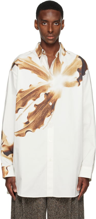 Košeľa Dries Van Noten Dries Van Noten Flame Lily Print Shirt Biela | 252-020711-2029, 0
