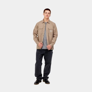 Košeľa Carhartt WIP L/S Master Shirt "Leather" Béžová | I027579_8Y_XX, 4