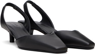 Starostlivosť o obuv Loulou de Saison Loulou de Saison Akila LDS Leather Slingback Heels Čierna | AKILA LDS, 3