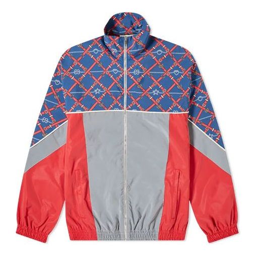 Vetrovka Gucci Retro Mosaic Printed Reflective Sports Jacket Modrá | 587377-XJBTH-4437, 0