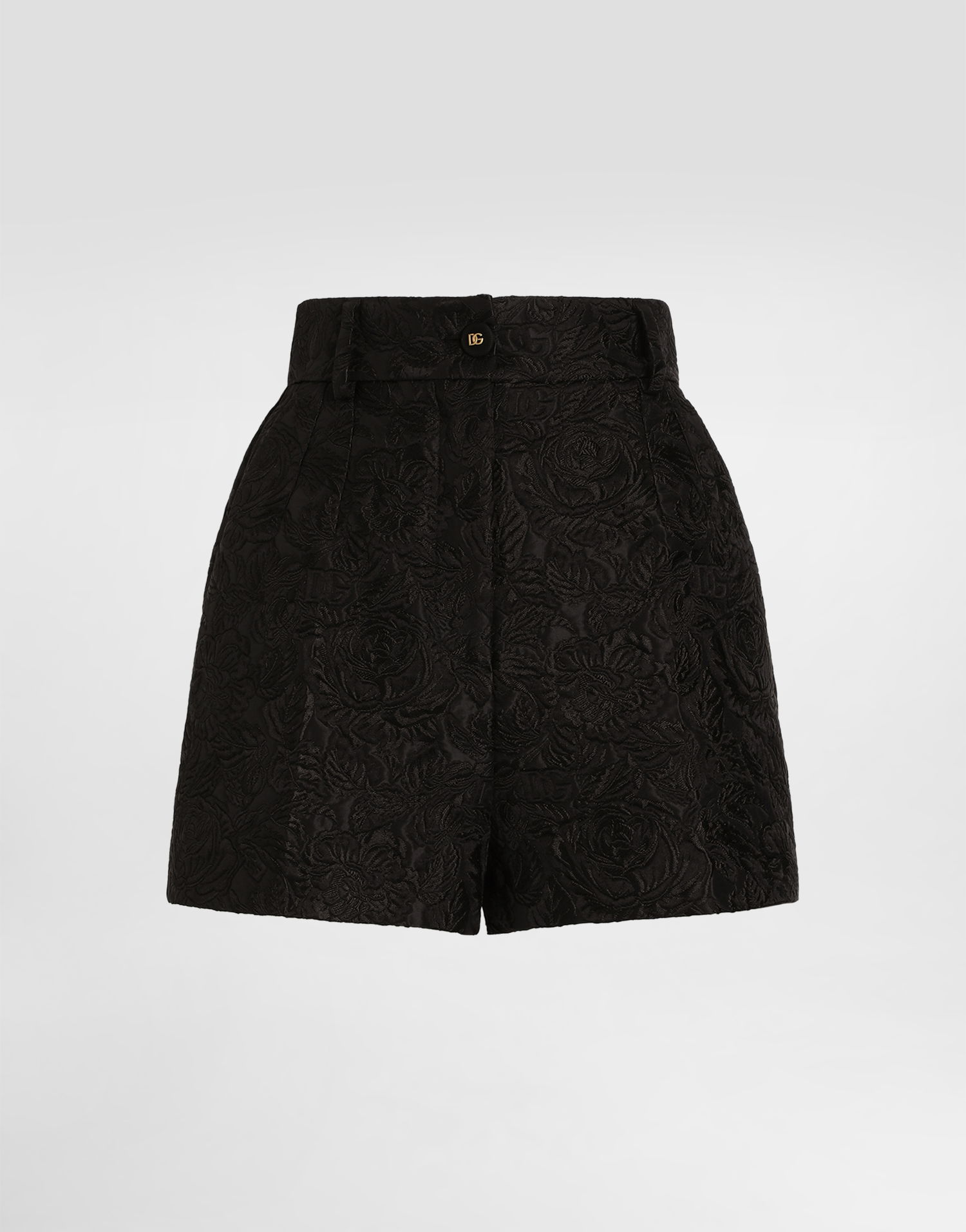 Šortky Dolce & Gabbana Dolce & Gabbana Quilted Floral Jacquard Shorts Čierna | FTC9GTGDCSSN0000, 0