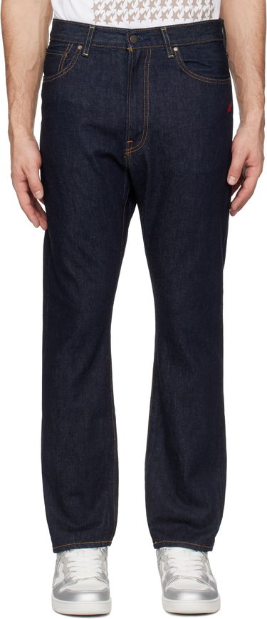 Džínsy BAPE STA Ape Head Regular Fit Jeans Modrá | 001DPK221001F, 0