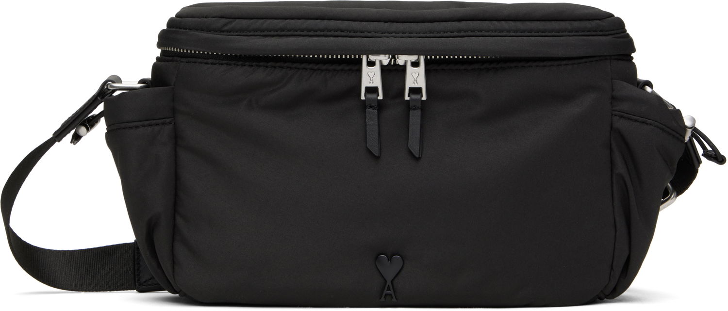 Taška cez rameno AMI AMI de Coeur Messenger Bag Čierna | ULL022.AW0021, 0