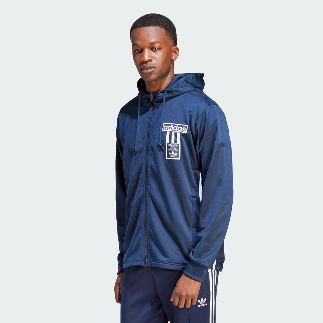 Mikina adidas Originals Adicolor Adibreak Full-Zip Hoodie Navy | IN8081, 0