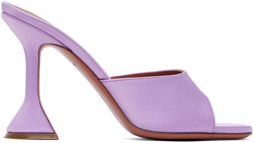 Amina Muaddi Lupita Slipper Heeled Sandals
