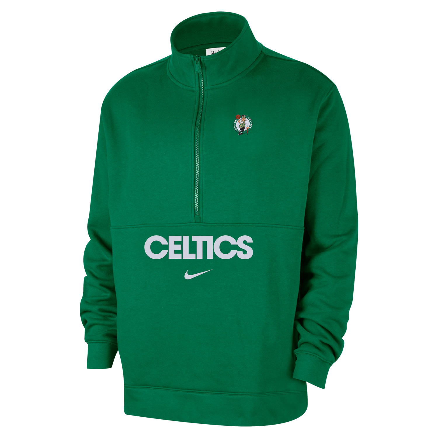 Mikina Nike Boston Celtics Club Courtside Half-Zip Top Zelené | FZ7708-312, 1