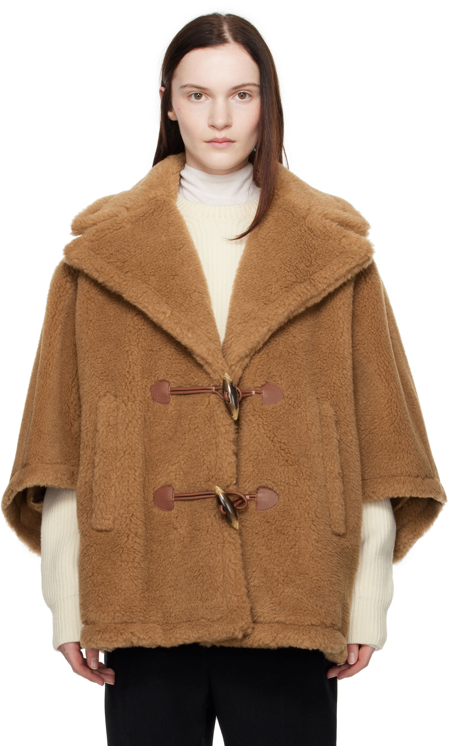 Kabáty Max Mara Max Mara George Teddy Cape Hnedá | 2424736052600 MM10739, 0