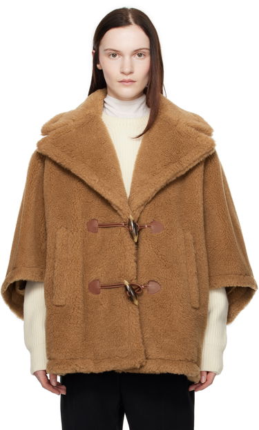 Kabáty Max Mara Max Mara George Teddy Cape Hnedá | 2424736052600 MM10739, 0