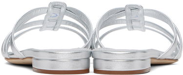 Starostlivosť o obuv Manolo Blahnik Manolo Blahnik Riran Strappy Leather Sandals Metalická | 124-2479, 1