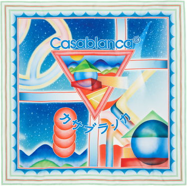 Šál Casablanca Casablanca Silk Scarf Rôznofarebný | APF25-ACC-053-03, 0