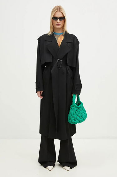 Trenčkot JW Anderson JW Anderson Oversize Trench Coat Čierna | CO0310.PG0011.999, 5