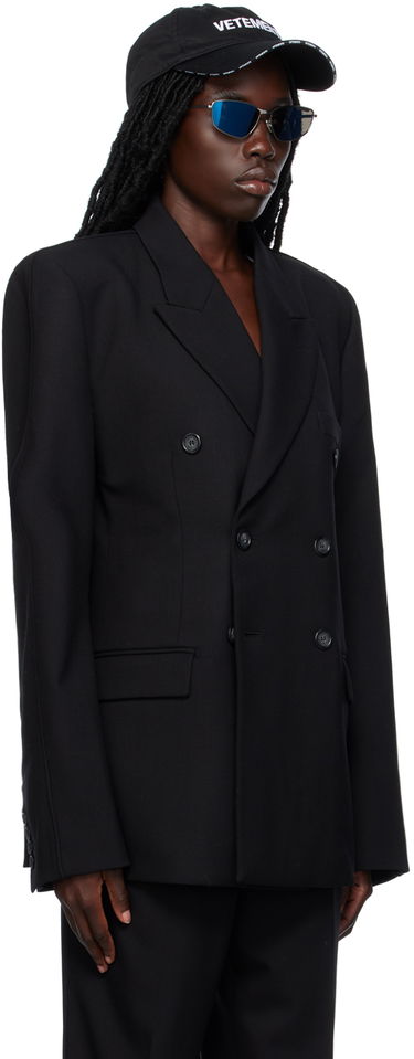 Bunda VETEMENTS VTMNTS Tailored Double Breasted Blazer Čierna | VL18JA720B, 1