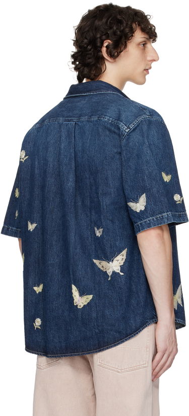 Košeľa OUR LEGACY Our Legacy Beyond Embroidered Denim Resort Shirt Modrá | M2252BB, 2