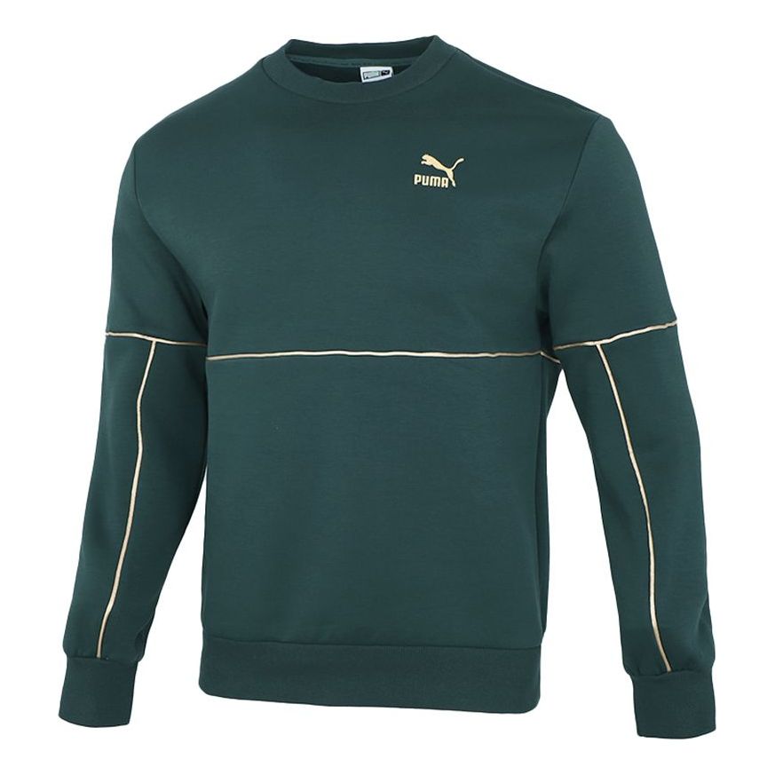 Sveter Puma Luxe Crew Sweatshirt Zelené | 534410-80, 0