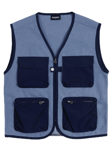 Vesta Pleasures Beagle Hunting Vest Slate Modrá | P23SP017-SLATE