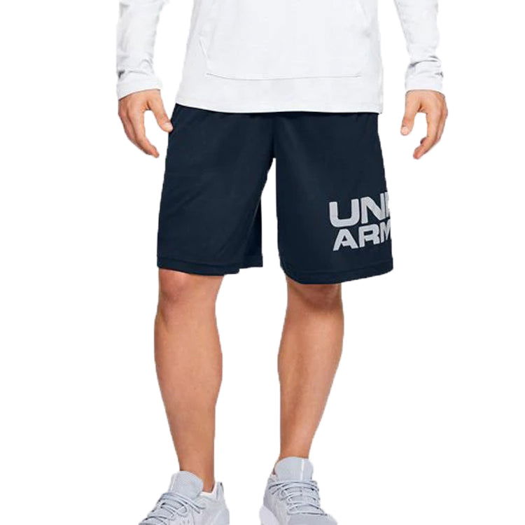 Šortky Under Armour Tech Wordmark Shorts Navy | 1351653-408