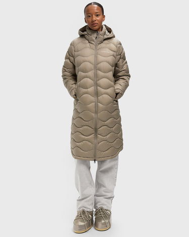 Prešívaná bunda Peak Performance HeliuDown Wavy Quilted Hooded Puffer Coat Béžová | G79850020, 2