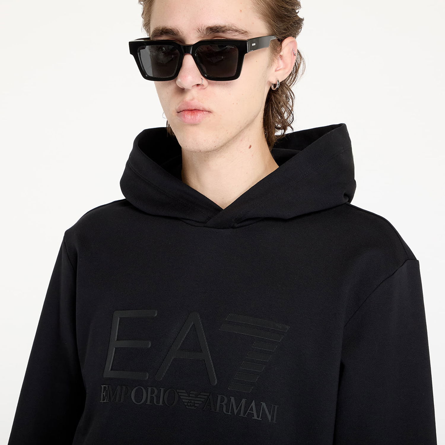 Mikina Emporio Armani Sweatshirt EA7 Sweatshirt Black S Čierna | 6DPM22PJUAZ1200, 1