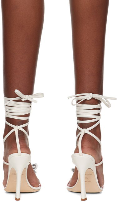 Spona Blumarine Blumarine Butterfly '105 Heeled Sandals Biela | 6A4531PX507S1400, 1