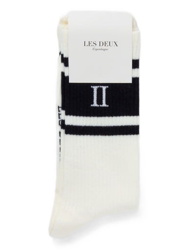 Ponožky Les Deux William Stripe 2-Pack Socks Biela | 5711934677521