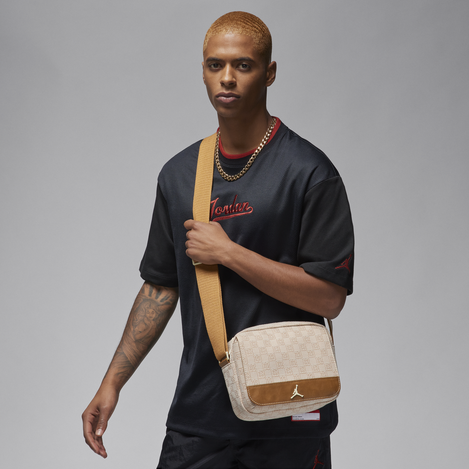 Taška cez rameno Jordan Jordan Monogram Crossbody Béžová | FJ6790-113, 0