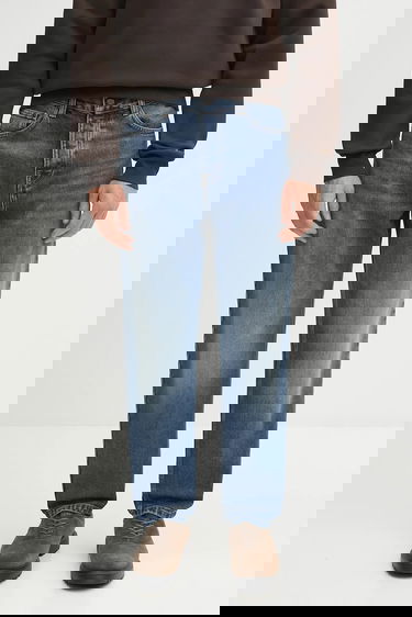 Džínsy Carhartt WIP Newel Pant Washed Straight Fit Jeans Modrá | I029208.014L, 0