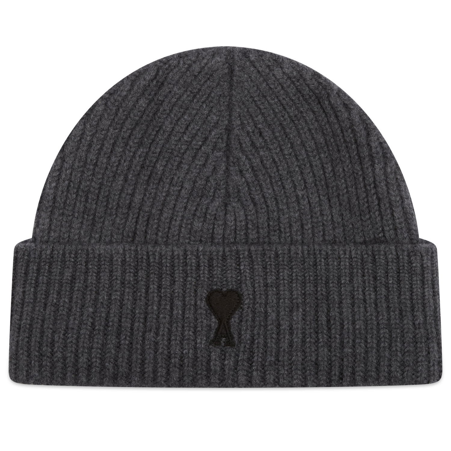 Kulicha AMI AMI Paris Merino Wool Beanie Šedá | H25UBO006-018-0504H25, 0