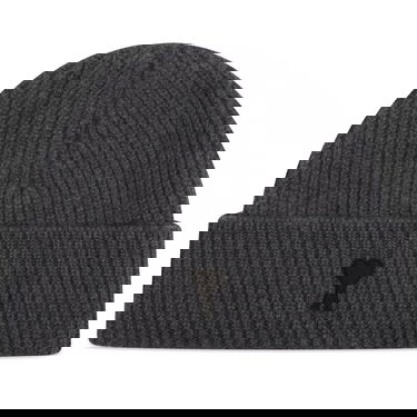 Kulicha AMI AMI Paris Merino Wool Beanie Šedá | H25UBO006-018-0504H25, 0