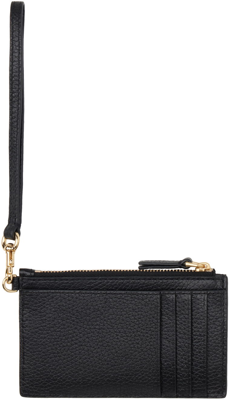 Peňaženka Marc Jacobs Marc Jacobs Leather Top Zip Wristlet Wallet Čierna | S125L01RE22, 1