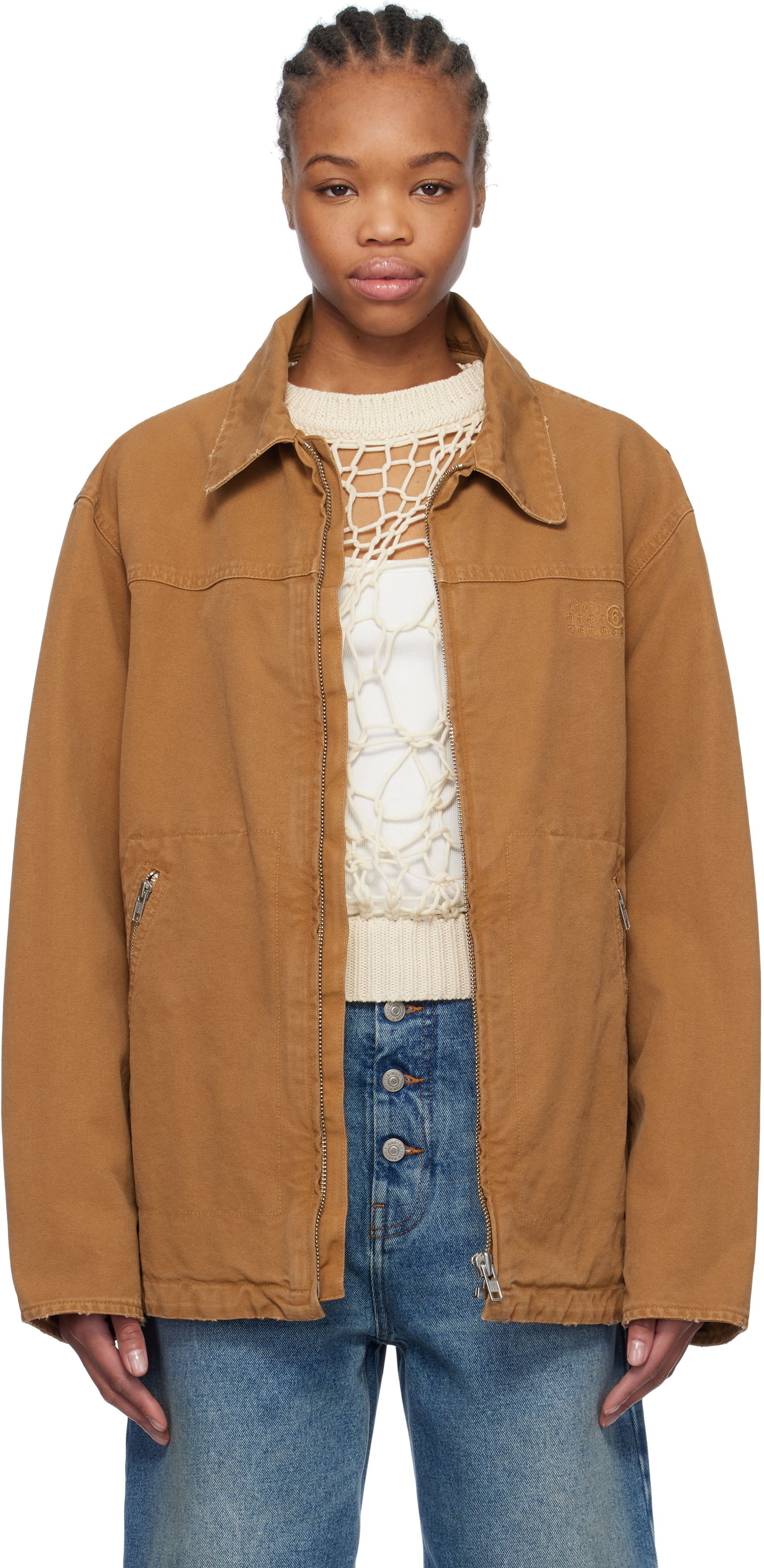 Bunda Maison Margiela MM6 Maison Margiela Canvas Jacket Hnedá | SH0AM0048 M35249, 0