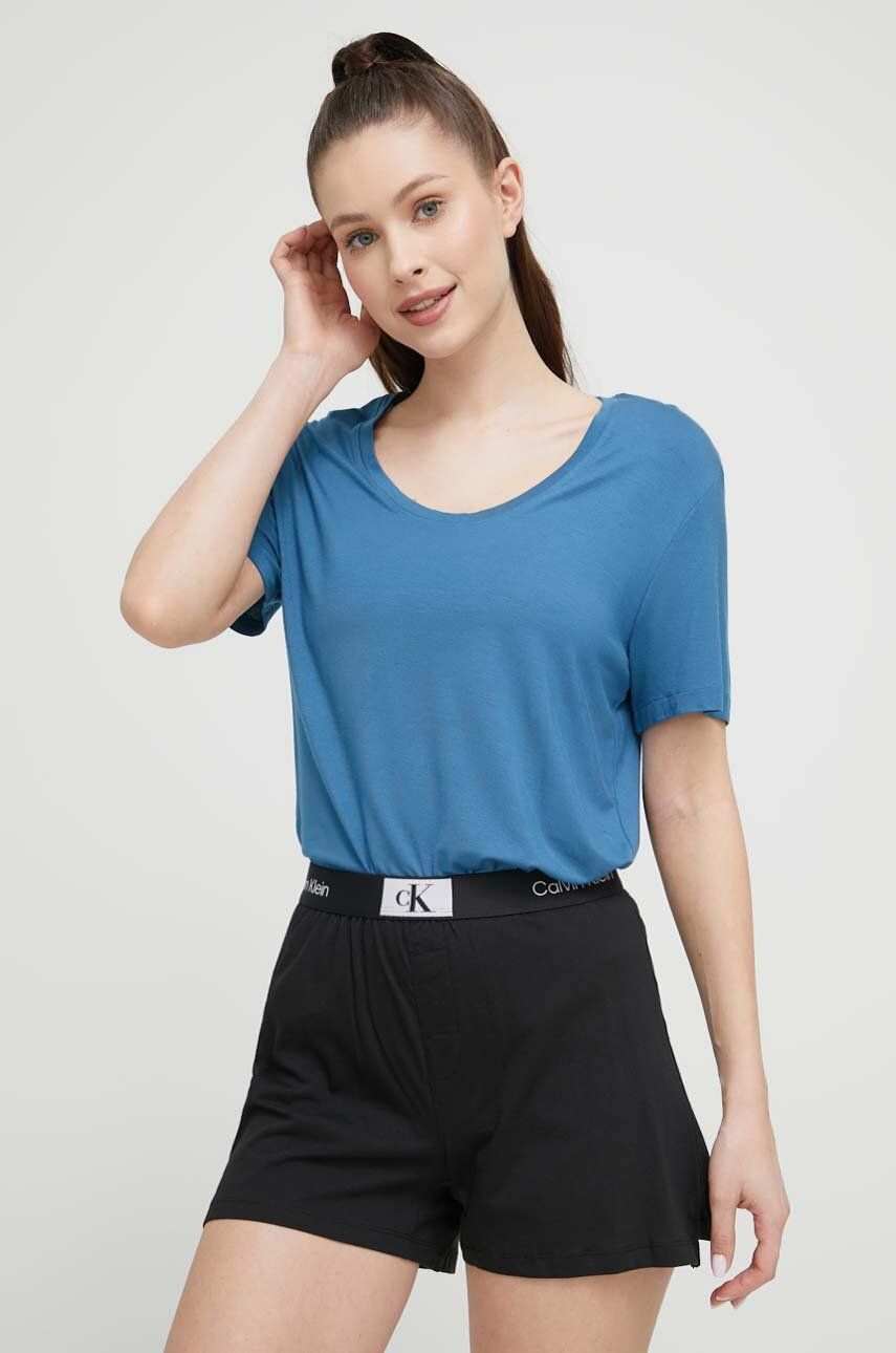 Tričko CALVIN KLEIN Underwear T-Shirt Modrá | 000QS6968E.PPYX, 0