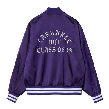 Bomber bunda Carhartt WIP Class of 89 Bomber Jacket Fialová | I032992_23O_XX, 1