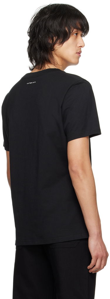 Tričko Courrèges Courrèges Straight Graphic T-Shirt Čierna | 124JTS008JS0112, 2