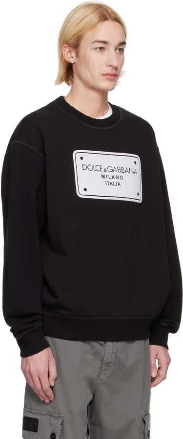 Sveter Dolce & Gabbana Dolce&Gabbana Patch Sweatshirt Čierna | G9AHSZG7NRT, 1