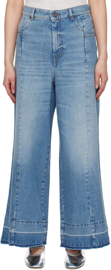 Džínsy Max Mara Weekend Max Mara Agenda Wide Leg Jeans Modrá | 2515181031600, 0