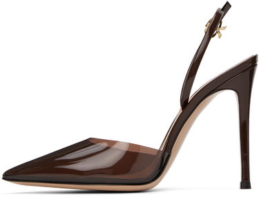 Doplnky Gianvito Rossi Gianvito Rossi Ribbon D'Orsay Slingback Pumps Hnedá | G95359.15RIC.PXV, 2