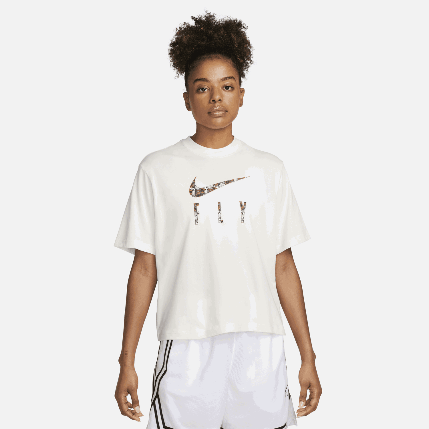Tričko Nike Dri-FIT Swoosh Fly Biela | FN1219-110, 0