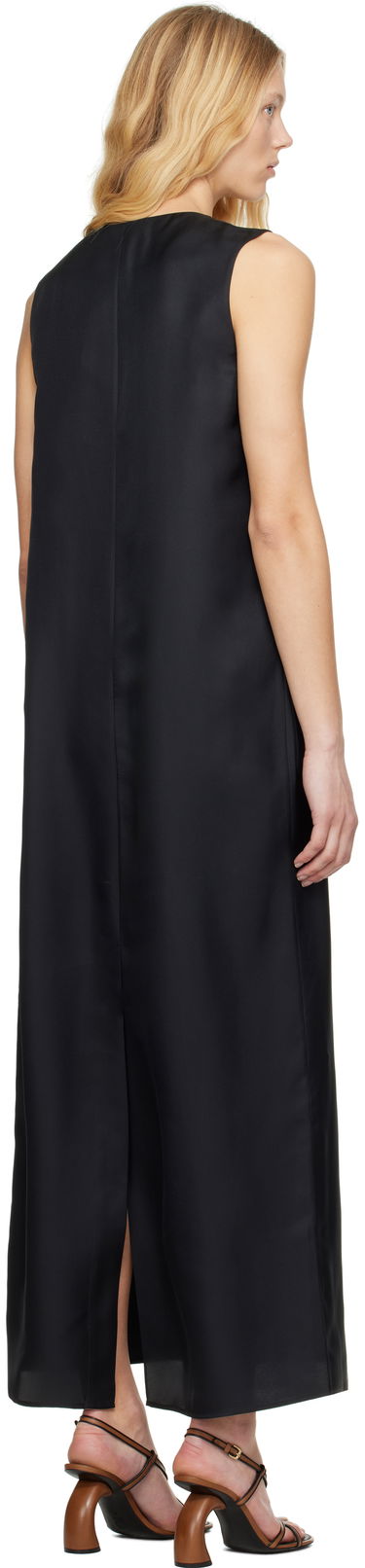 Šaty Róhe Róhe Scoop-Neck Silk Maxi Dress Čierna | 415-33-164, 2