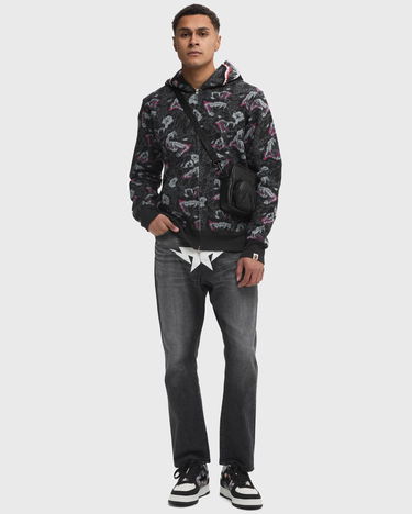 Mikina BAPE Tattoo Camo Shark Full-Zip Hoodie Čierna | 001ZPK801007MBLK, 1