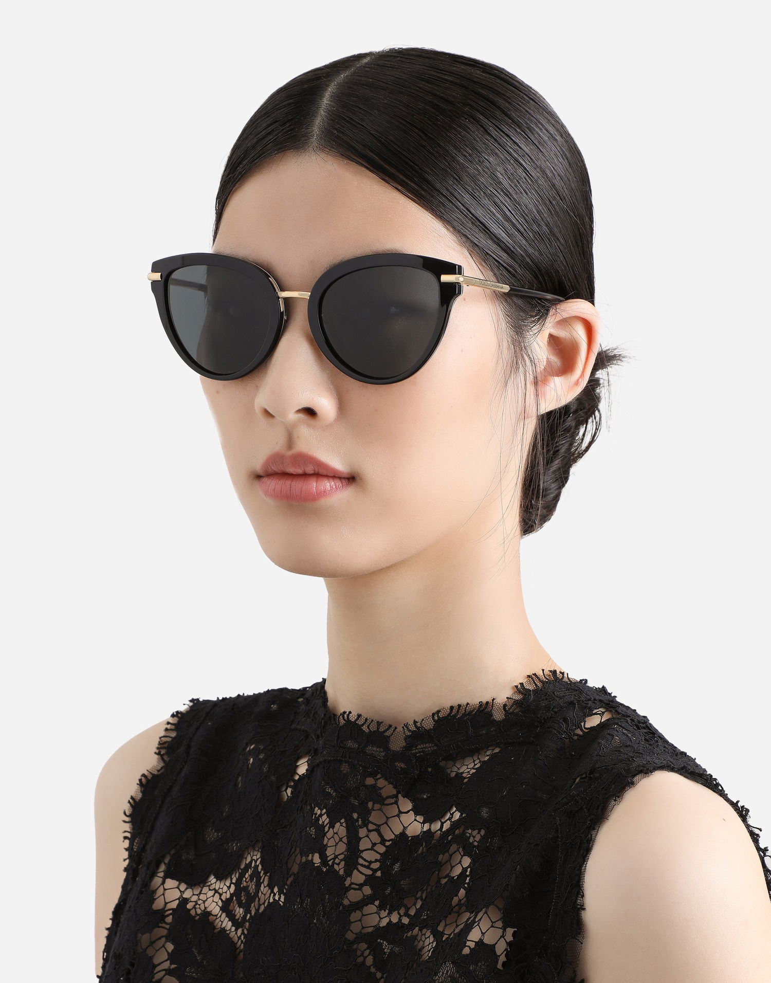 Slnečné okuliare Dolce & Gabbana Dolce & Gabbana DNA Cat Eye Sunglasses Čierna | VG4492VP98G9V000, 1